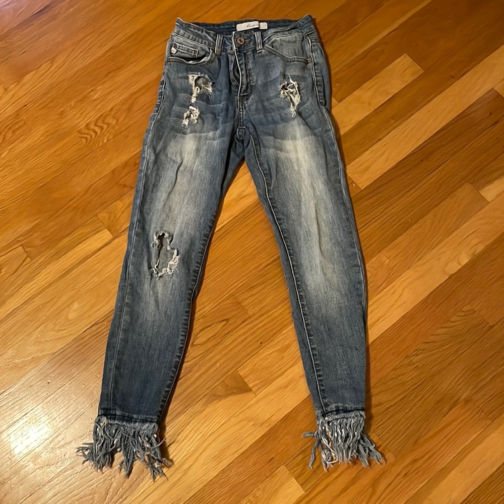 KanCan fringe jeans